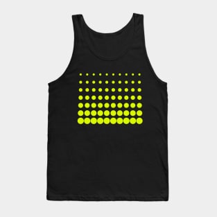 Chartreuse Yellow Green Polka Dots Cute Social Distancing Mask Face Mask Tank Top